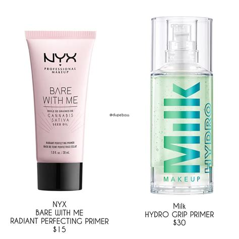 milk hydro grip primer dupes